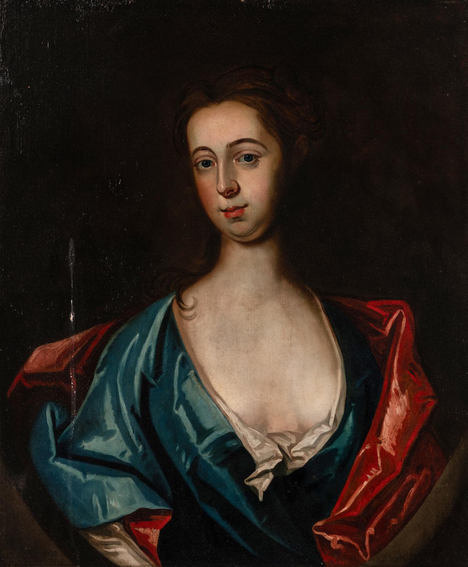 English School 18th Century, A Portrait Of A Lady