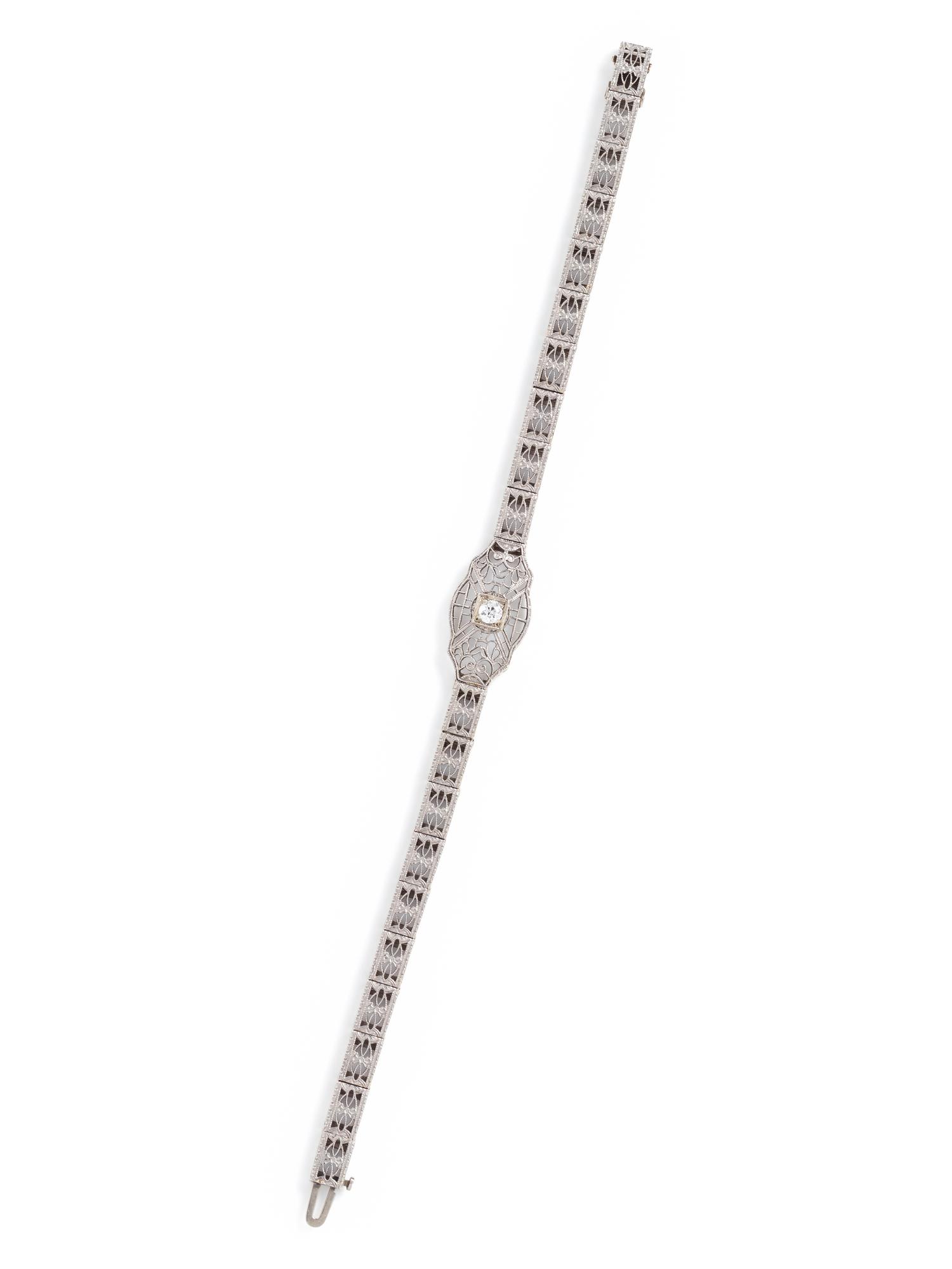 WHITE GOLD AND DIAMOND BRACELET