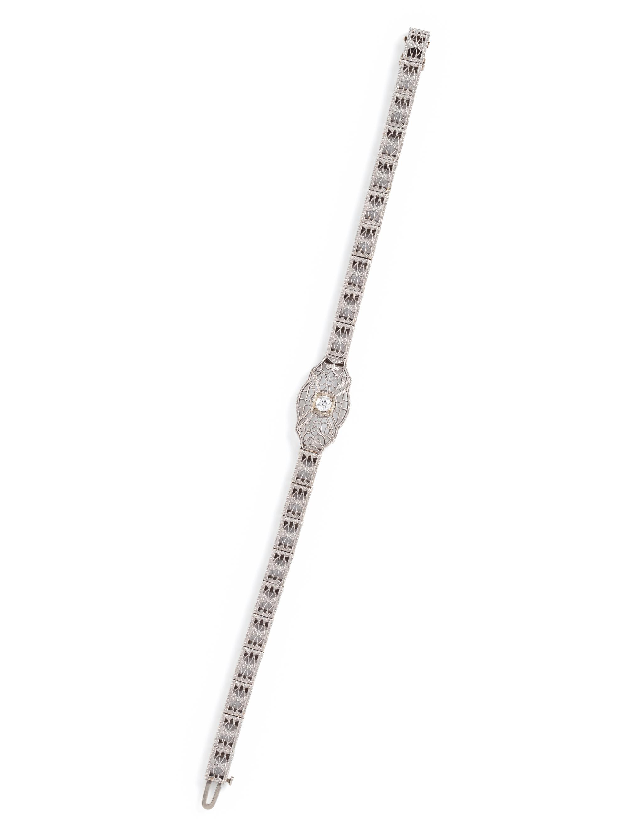WHITE GOLD AND DIAMOND BRACELET
