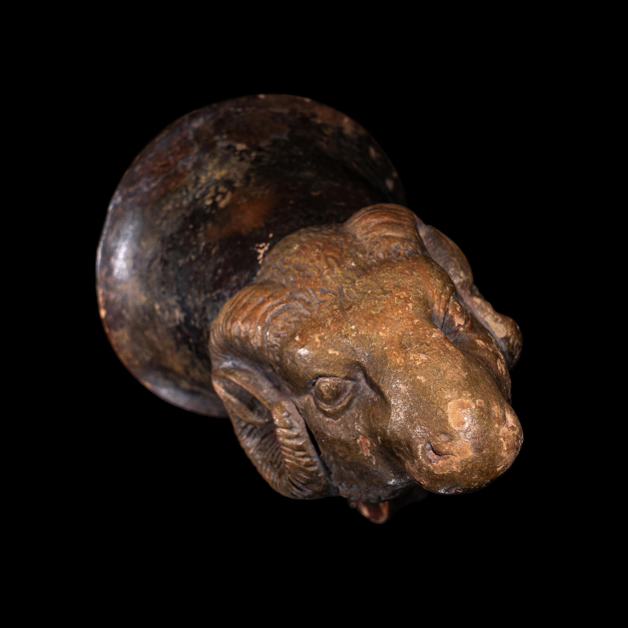 A Greek Pottery Rhyton