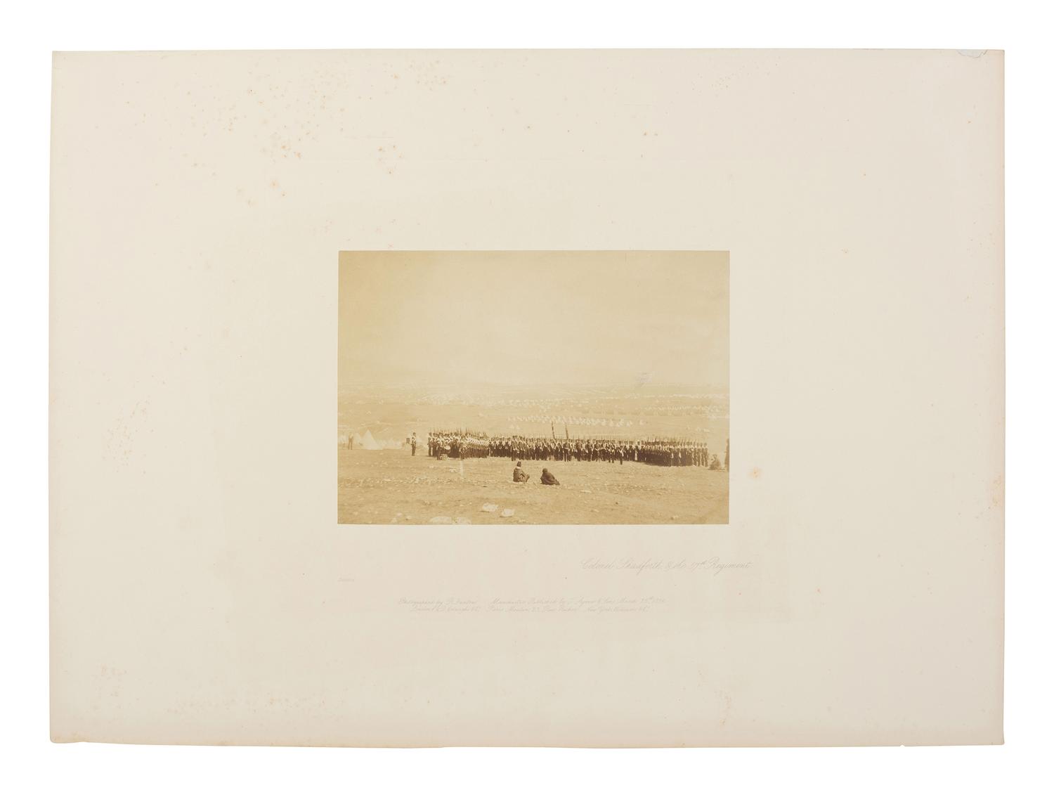 FENTON, Roger (English, 1819-1869). Col. Shadforth & 57th Regiment, Crimea , ca 1851; printed 1856.