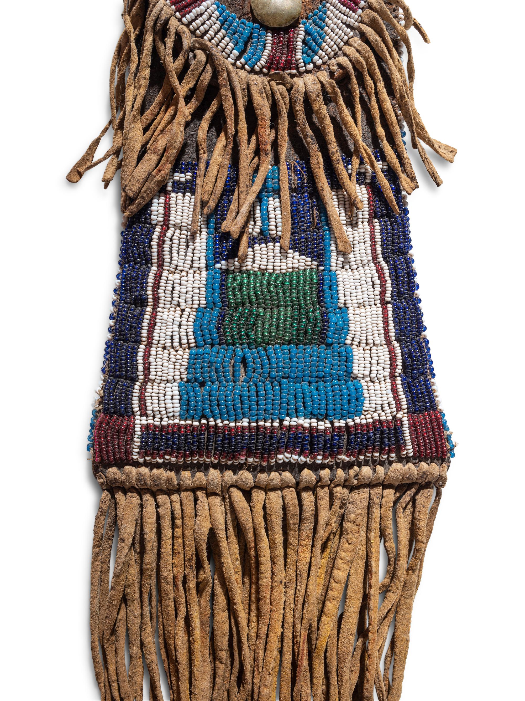 Kiowa Beaded Hide Strike-a-Light Case