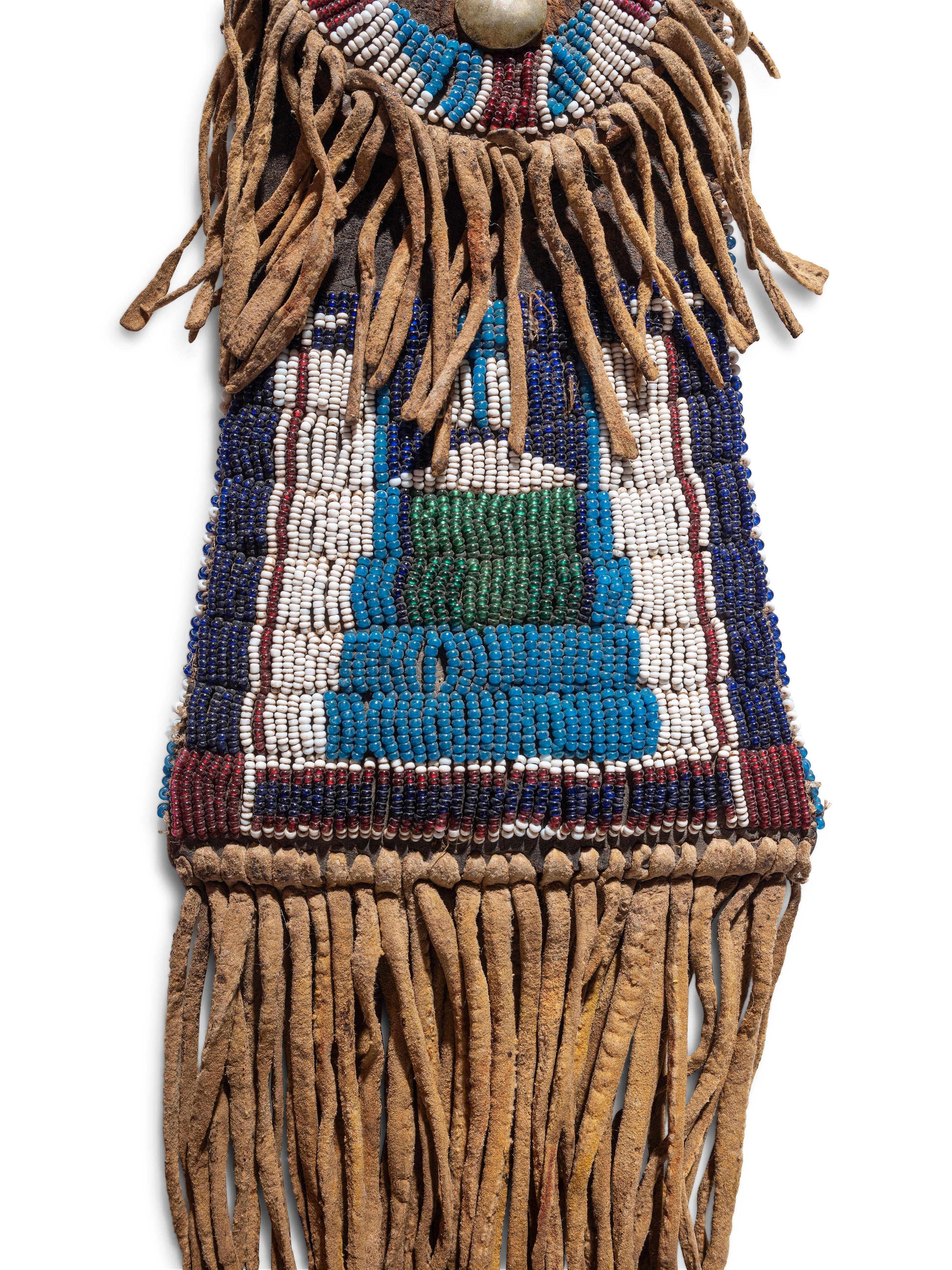 Kiowa Beaded Hide Strike-a-Light Case