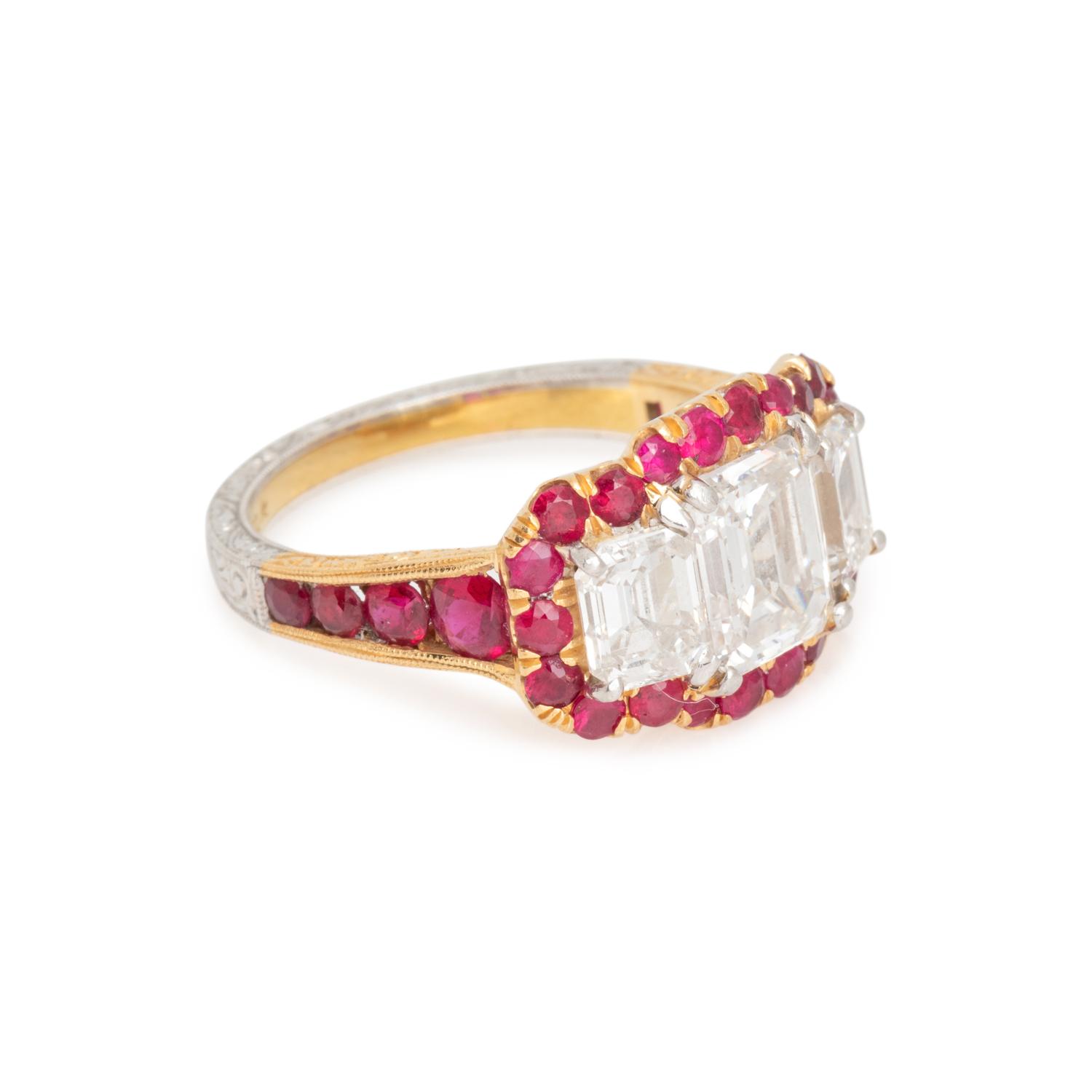 DIAMOND AND RUBY RING