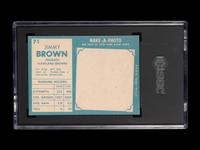 A 1961 Topps Jim Brown Football Card No. 71 (SGC 6 EX/NM)