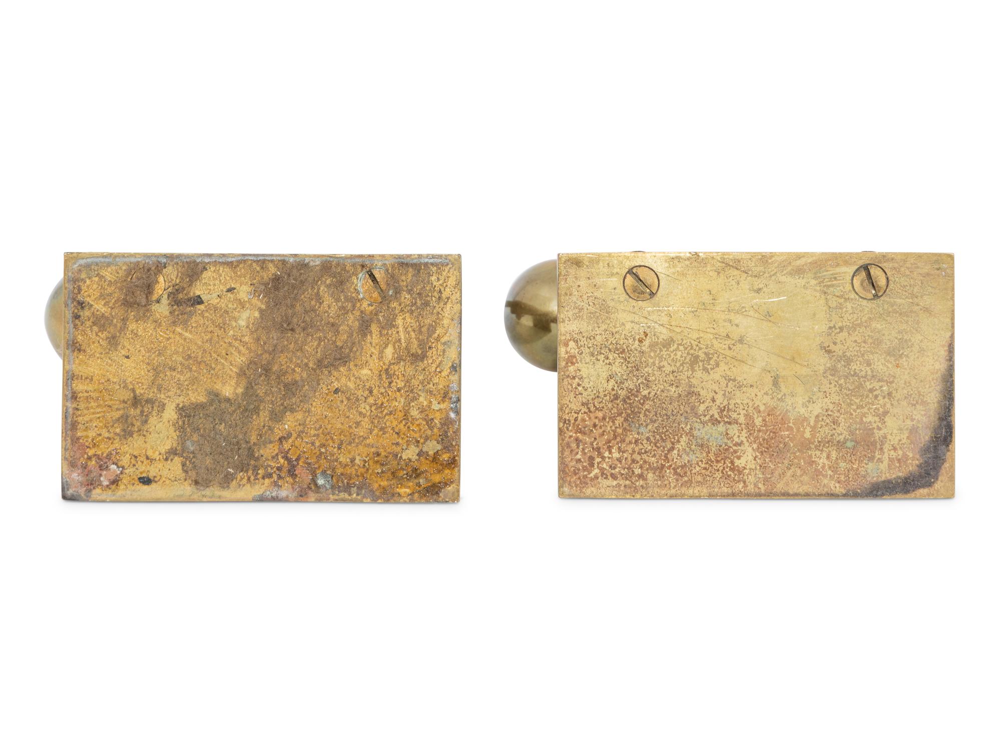 Pair of Cat Bookends Chase Brass & Copper Co., USA