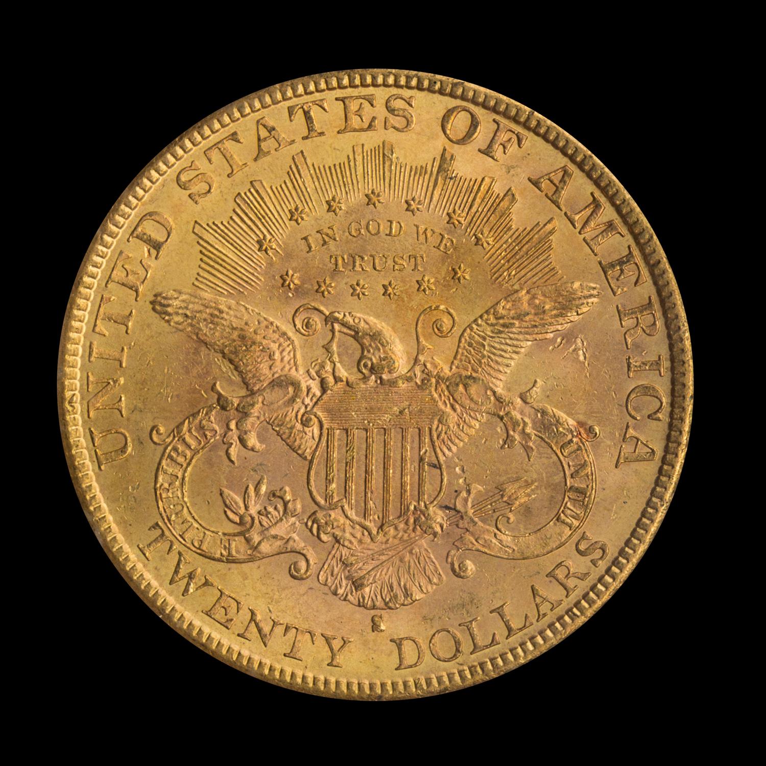 A United States 1885-S Liberty Head $20 Gold Coin