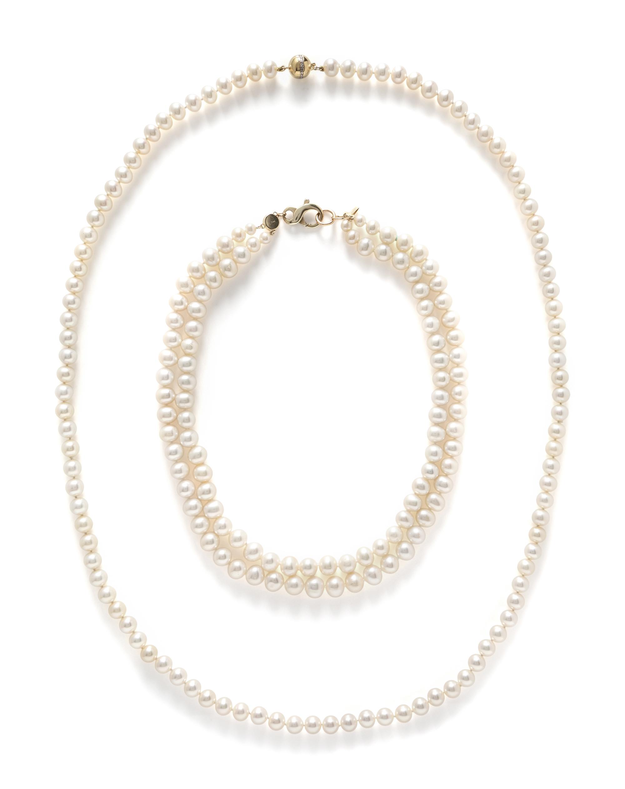 COLLECTION OF CULTURED PEARL NECKLACES