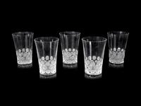 A Set of Ten Lalique Napsbury Tumblers