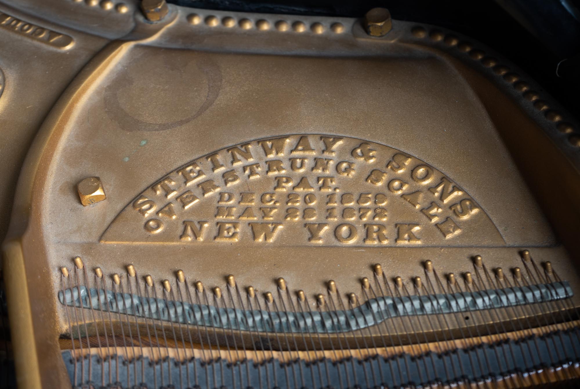 A Steinway & Sons Ebonized Model A Salon Grand Piano