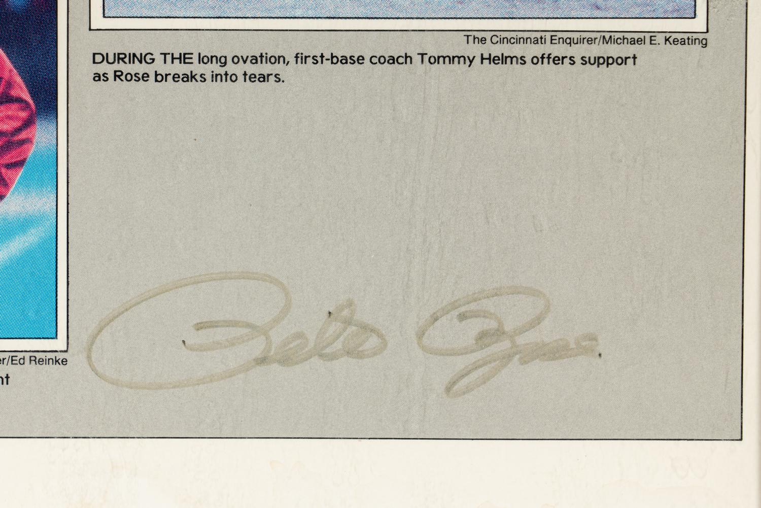 A Large Group of Pete Rose Items Including Multiple Autographs and Full Ticket from 4,192 Career Hit Game,