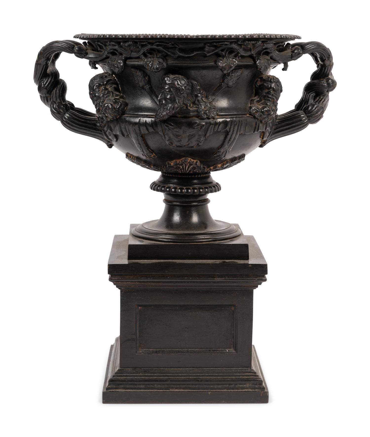 A Grand Tour Bronze Warwick Vase