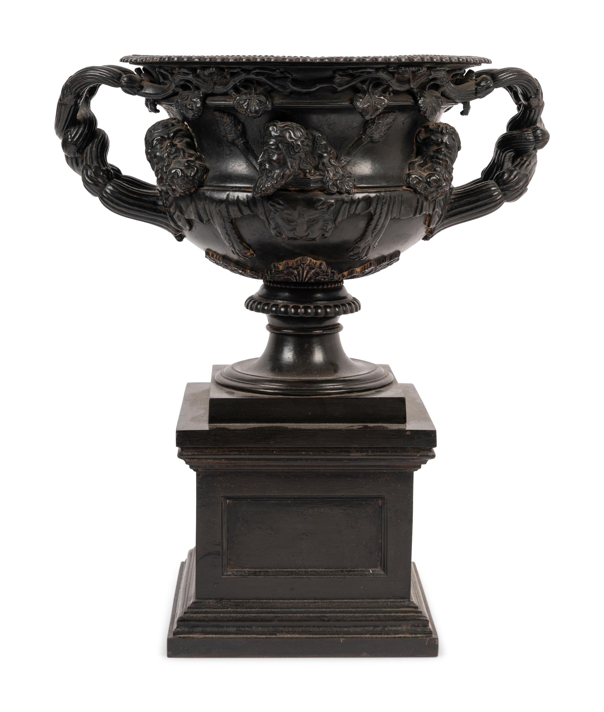 A Grand Tour Bronze Warwick Vase