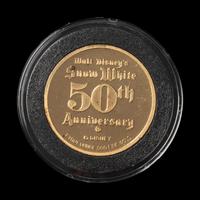 [PRIVATE ISSUE] A Rarities Mint 1987 Snow White and the Seven Dwarves: Grumpy Commemorative 1 ozt. Gold Round
