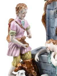Two Continental Porcelain Figural Groups