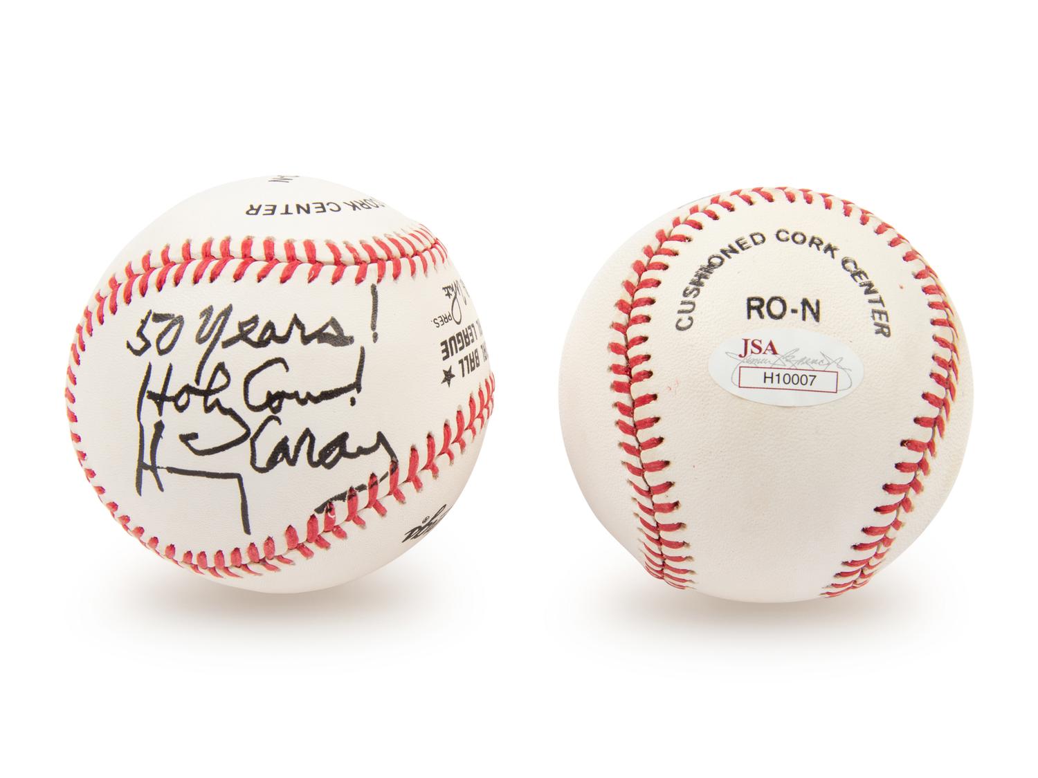 A Collection of Chicago Cubs Announcer Signed Autograph Baseballs - Harry Caray and Jack Brickhouse (JSA)