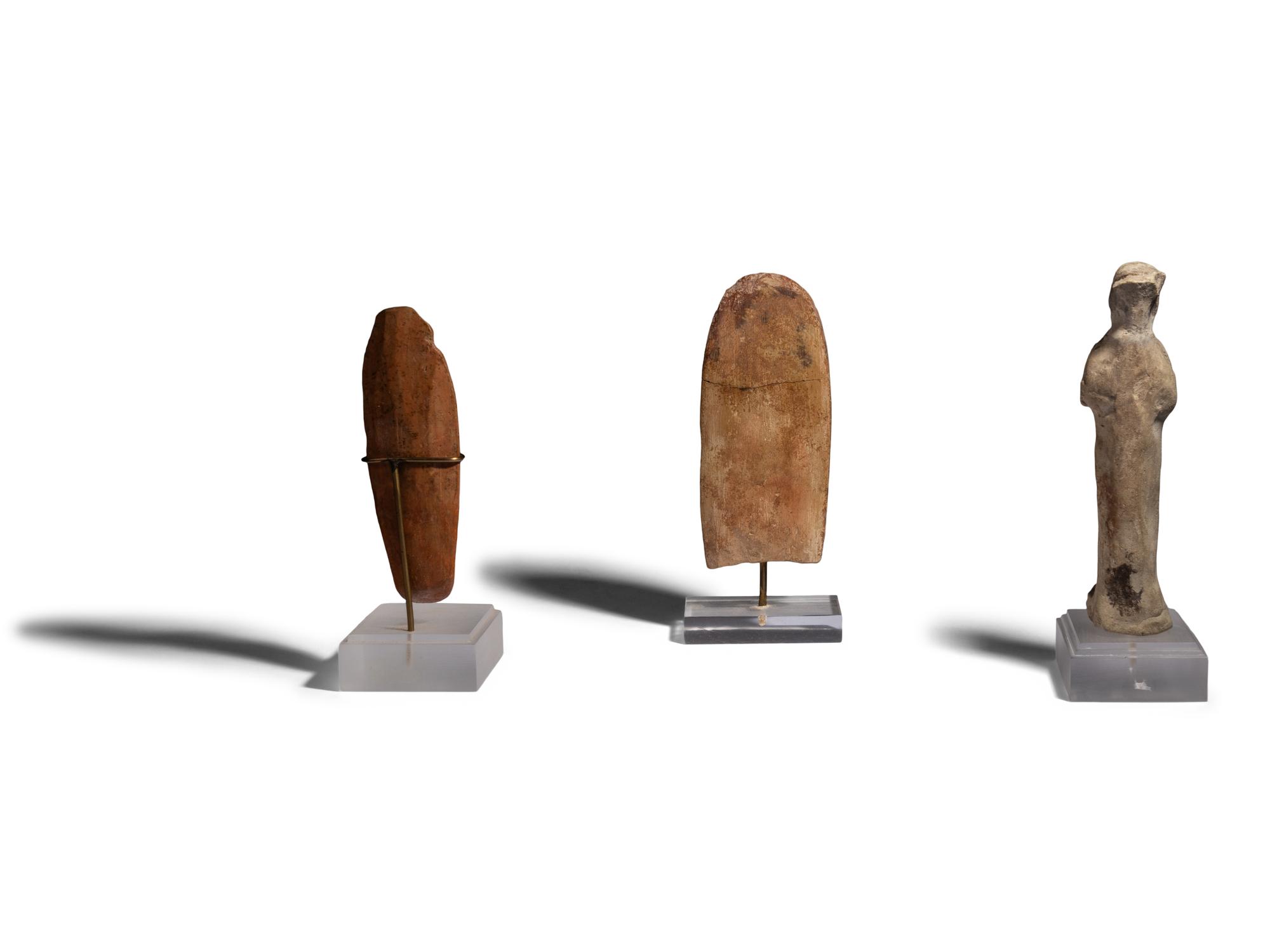 Three Near Eastern Terracotta Figures of Ishtar