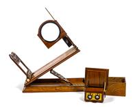 Two Victorian Optic Viewers Height of first: 25 1/2 inches.