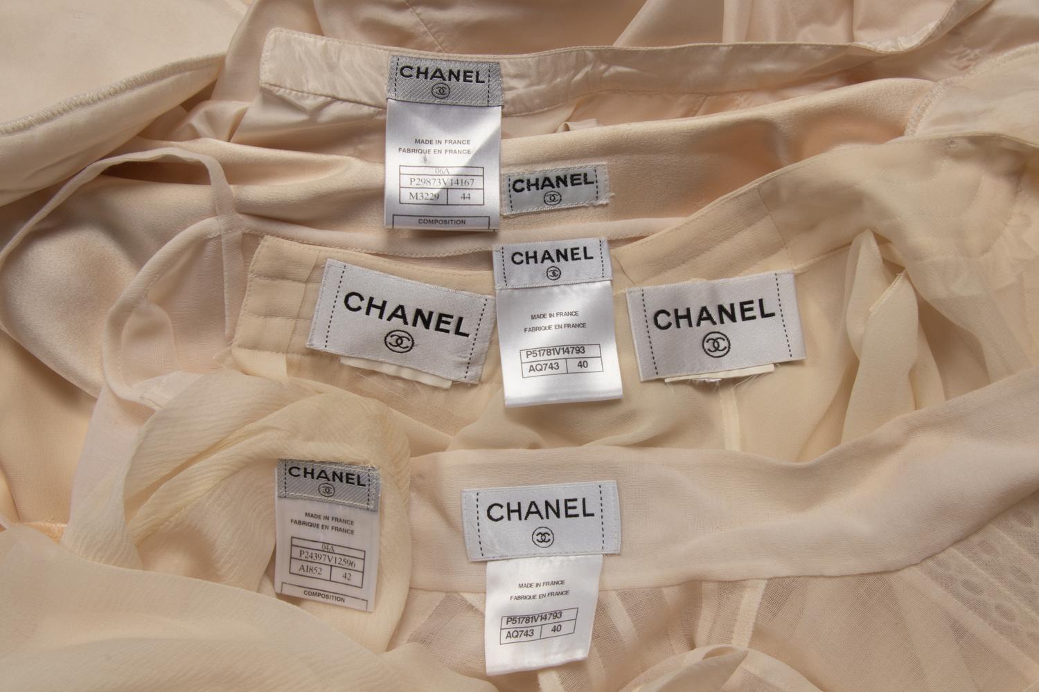 Five Chanel Blouses and Two Camisoles