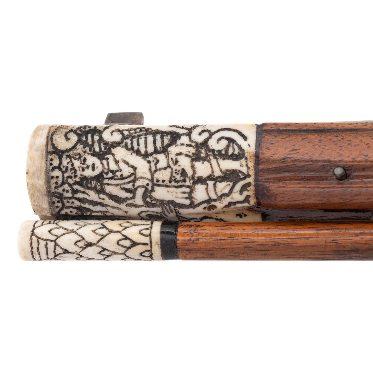 Contemporary Flintlock Rifle with Venus and Adonis Motifs