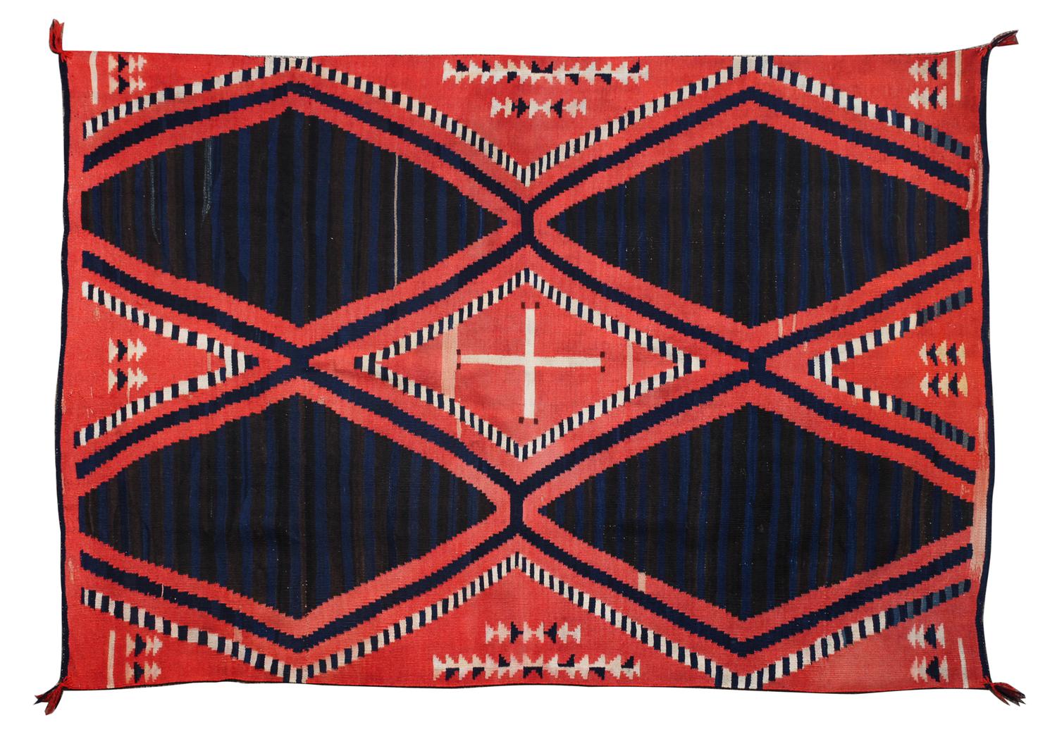 A Navajo Serape 64 x 49 1/2 inches — CIRCA 1870-1880