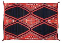 A Navajo Serape 64 x 49 1/2 inches — CIRCA 1870-1880