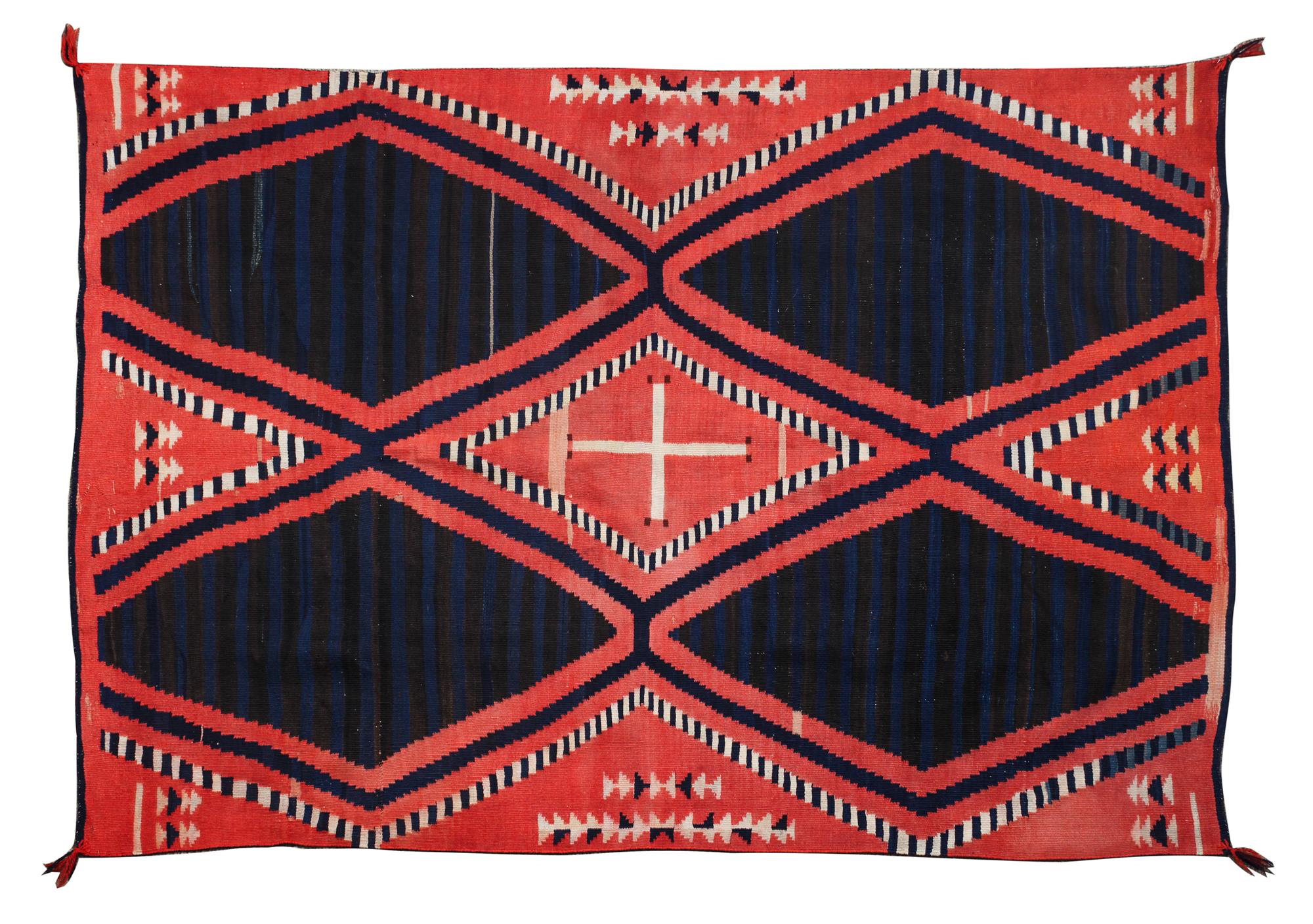 A Navajo Serape 64 x 49 1/2 inches — CIRCA 1870-1880