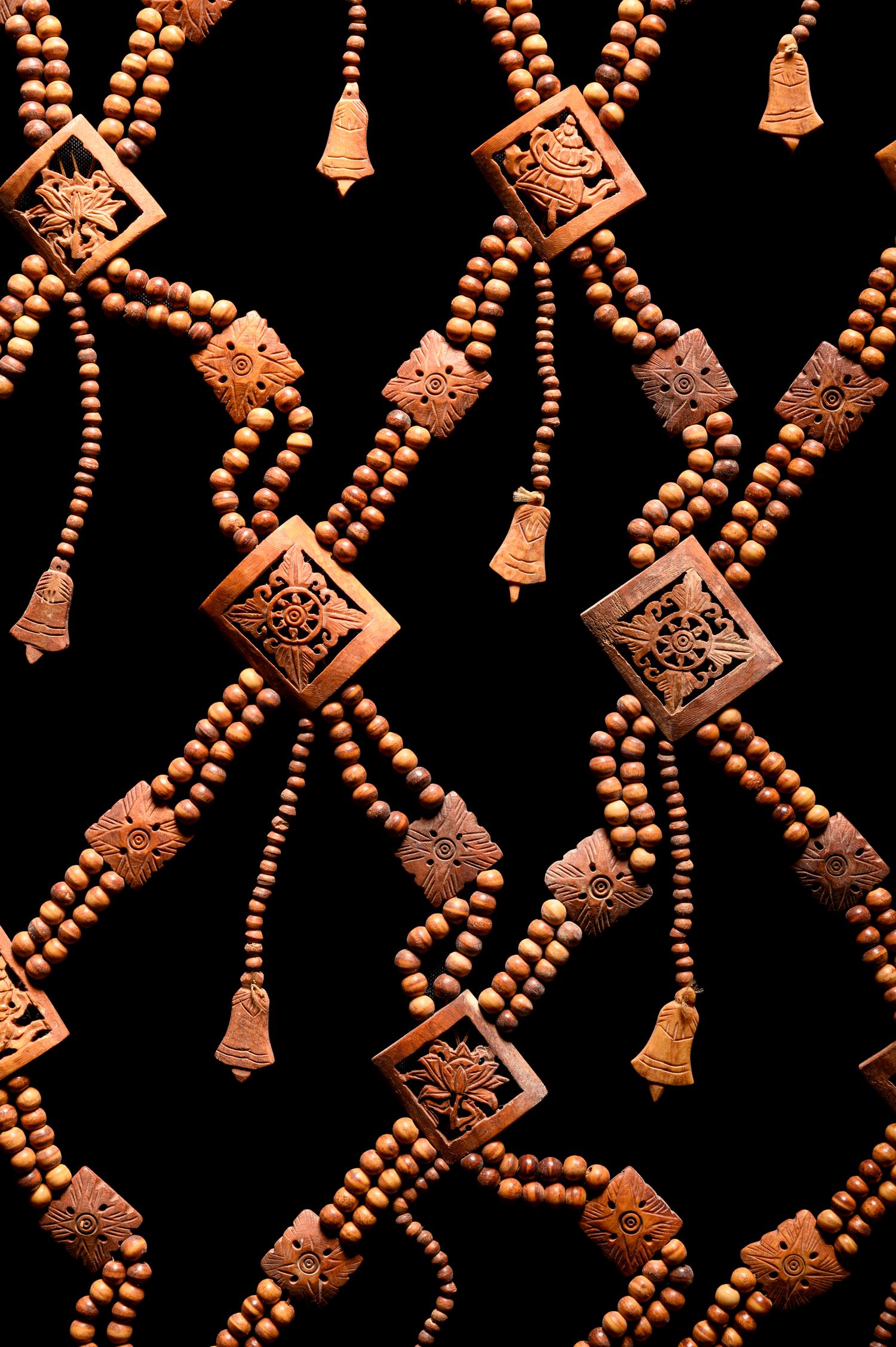 A Set of Tibetan Ritual Bone Apron and Jewelry