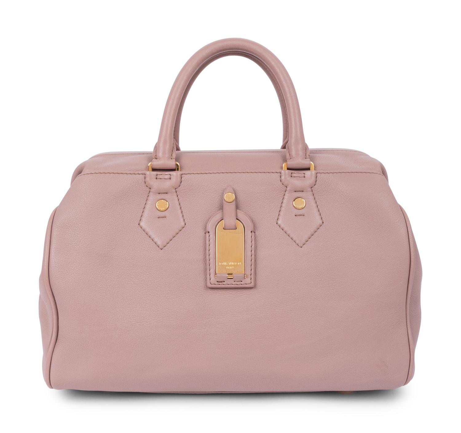 Louis Vuitton Rose Calf Leather Cinema Bag with Canvas Cushion, 2010