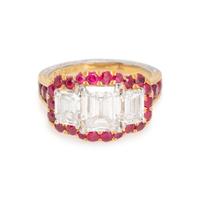 DIAMOND AND RUBY RING