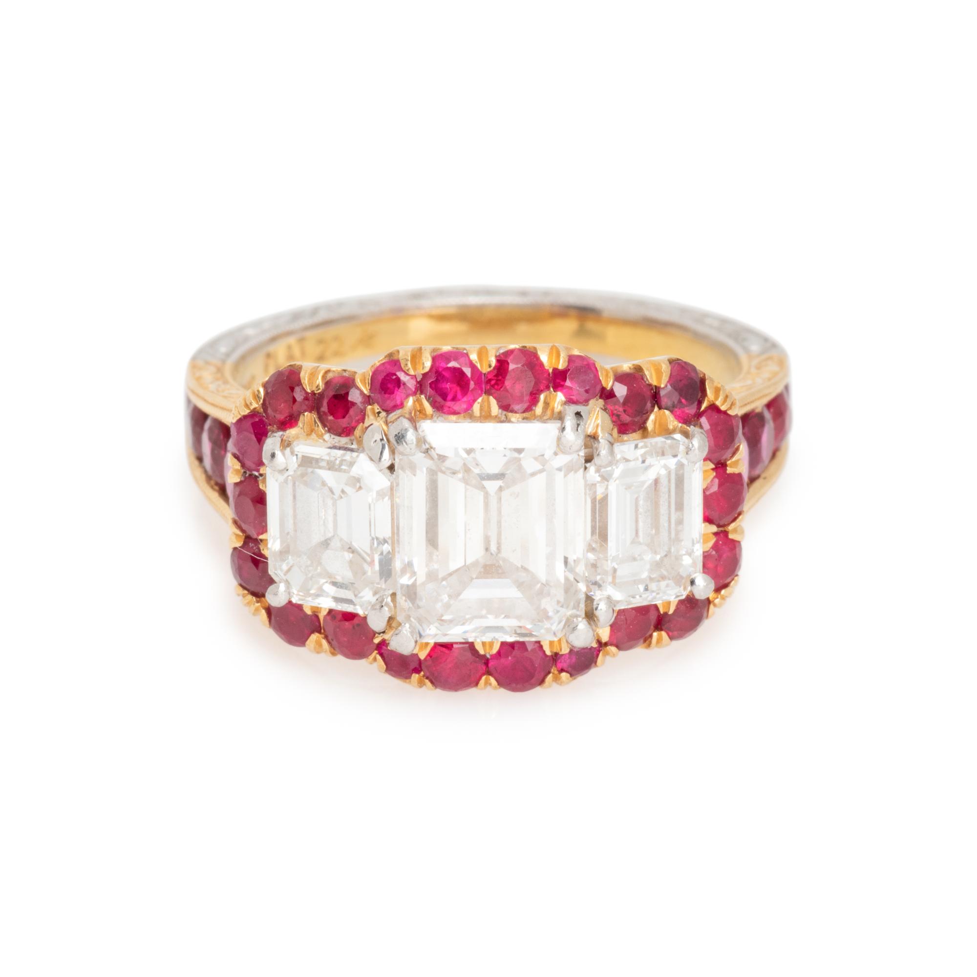 DIAMOND AND RUBY RING