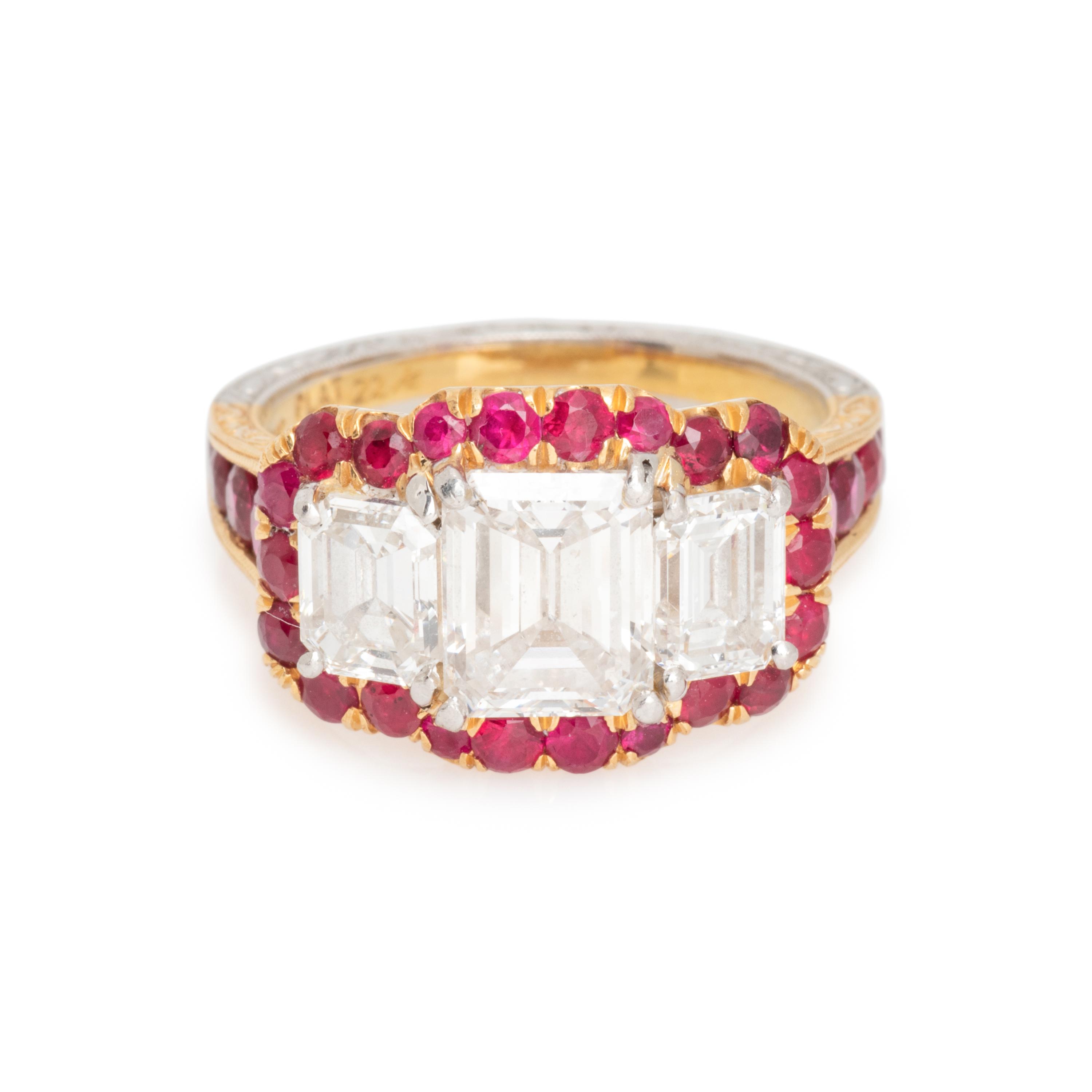 DIAMOND AND RUBY RING