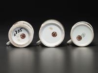 Three Machinist's Porcelain Occupational Shaving Mugs