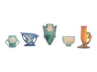 Seventeen Roseville Pottery Articles