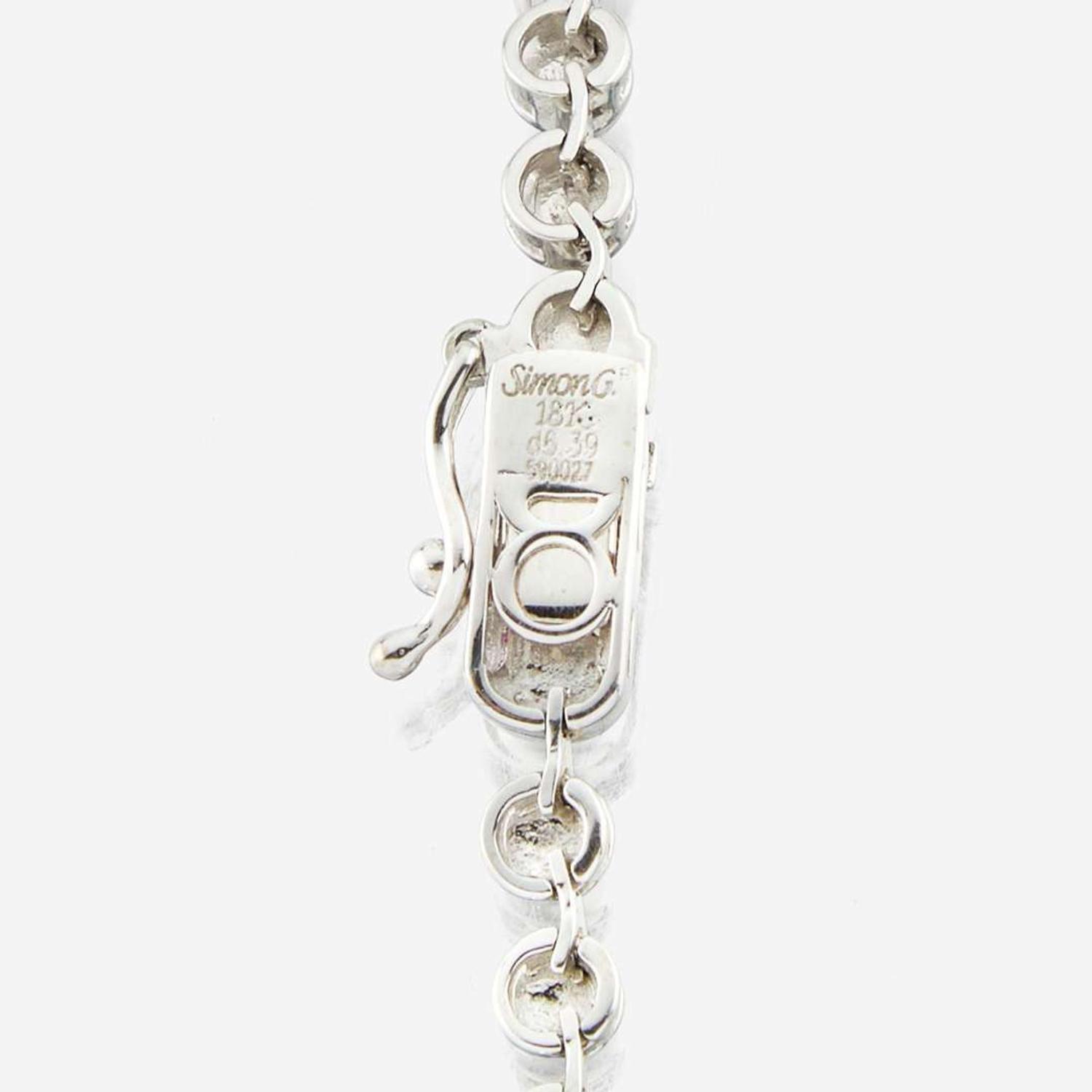 A diamond and white gold necklace, Simon G