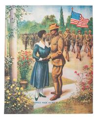 [WORLD WAR I]. Colored Man is No Slacker . Chicago: E.G. Renesch, 1918.