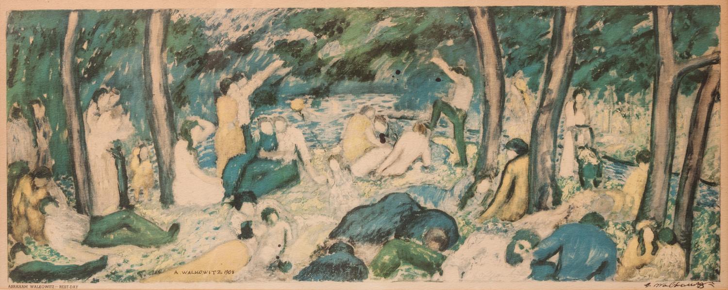 Abraham Walkowitz, (American, 1880-1965), Isadora Ouncan (two works); together with a signed photoprint of Best Day