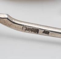 Three Russian Niello Silver Spoons