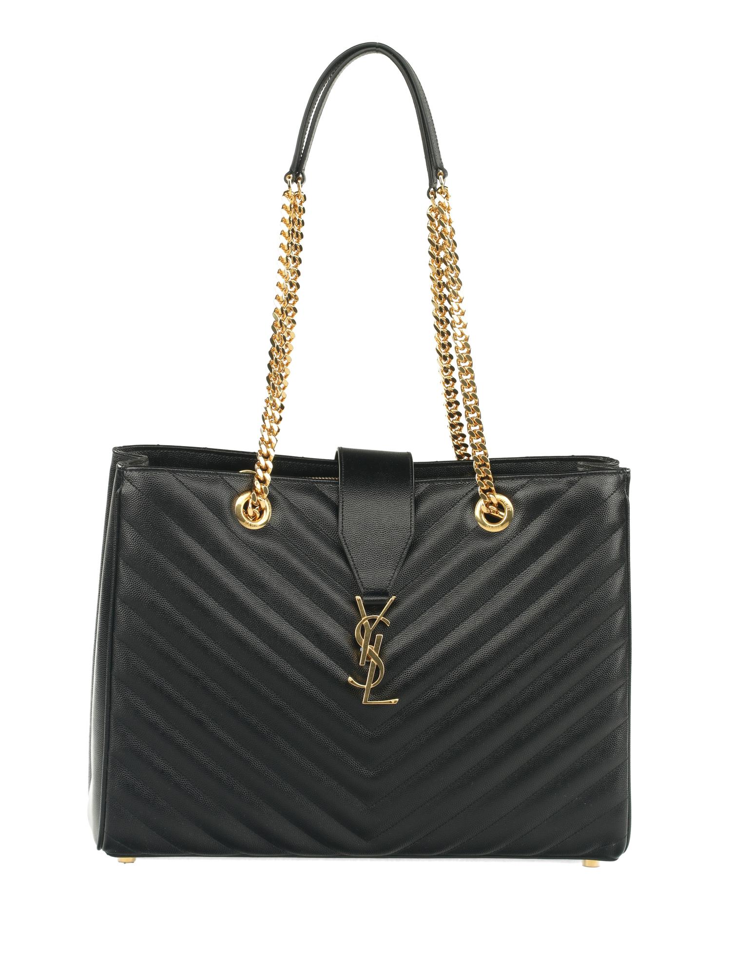 Saint Laurent Monogram Matelasse Tote