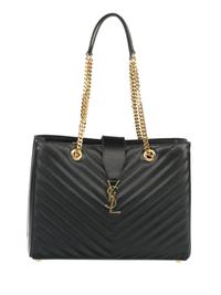 Saint Laurent Monogram Matelasse Tote