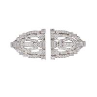 DIAMOND DOUBLE CLIP/BROOCH