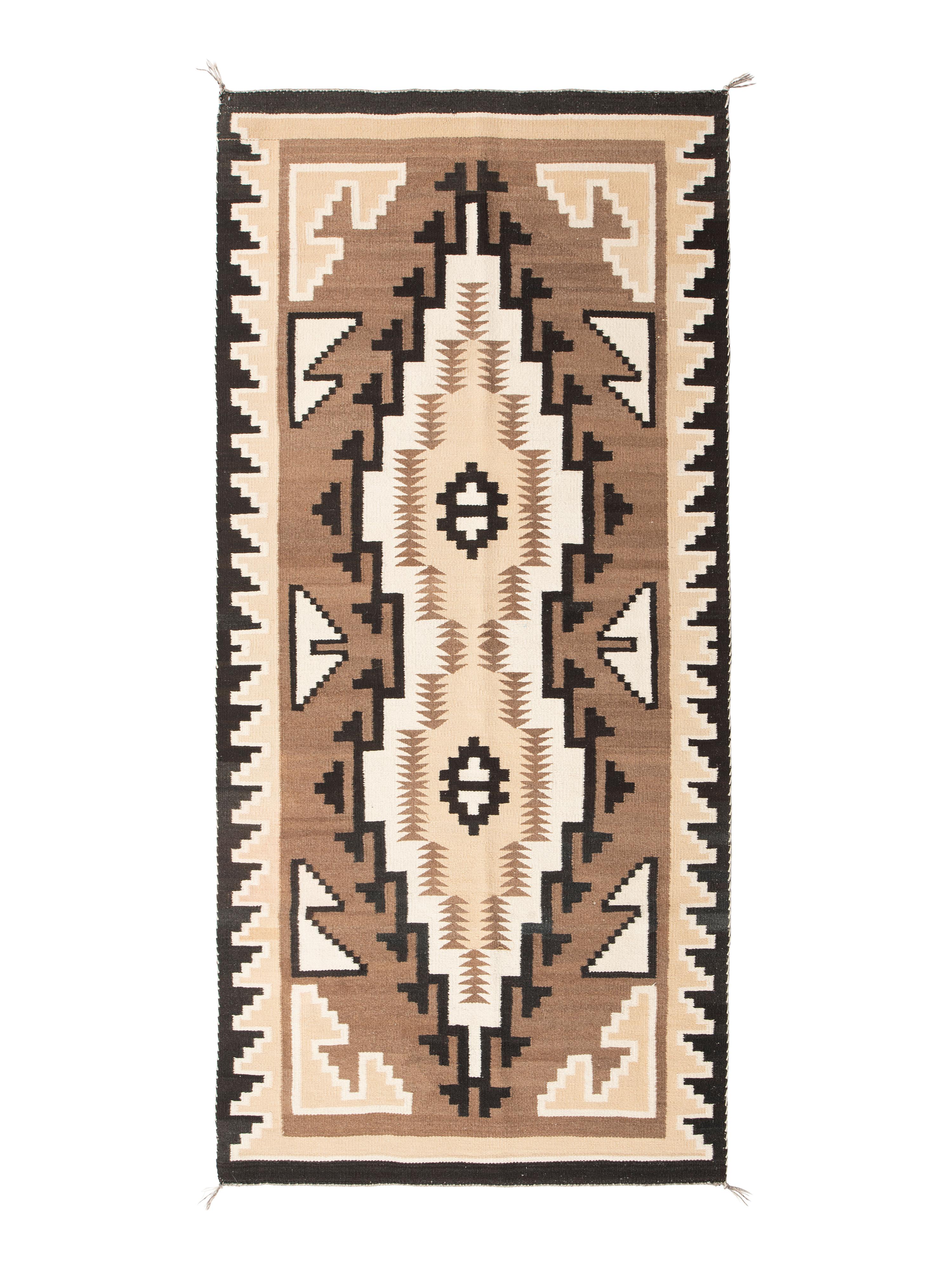 Navajo Two Grey Hills Weaving / Rug