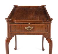 A George III Walnut Tea Table