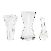 Three Baccarat Glass Vases