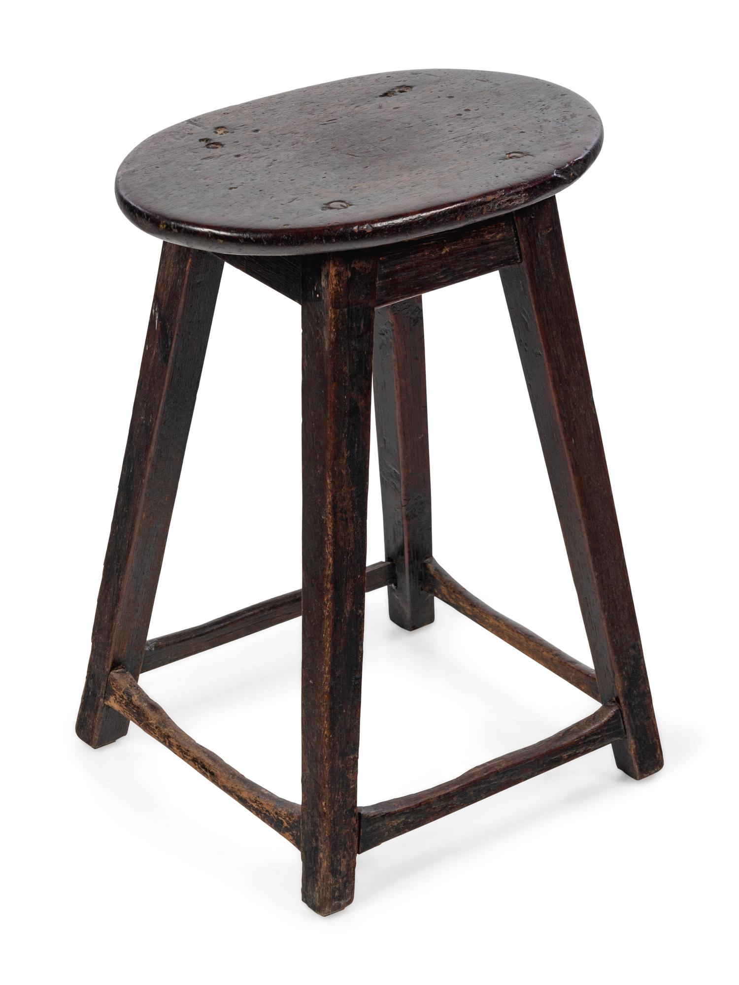 A Primitive Oak Stool