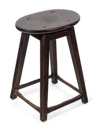 A Primitive Oak Stool
