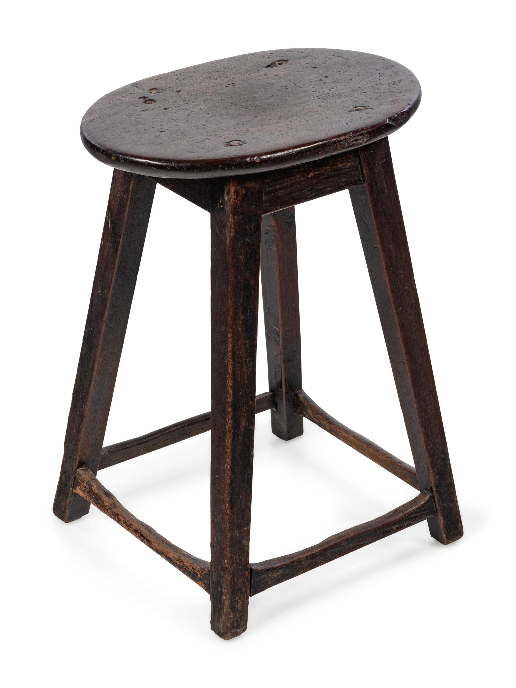 A Primitive Oak Stool