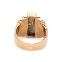 QUARTZ AND DIAMOND RING