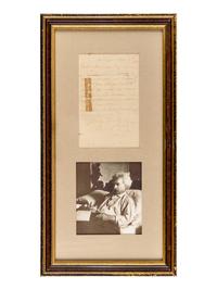 CLEMENS, Samuel ("Mark Twain") (1835-1910). Autograph note signed ("Mark Twain") to John Munro. Hartford, 25 December 1879.
