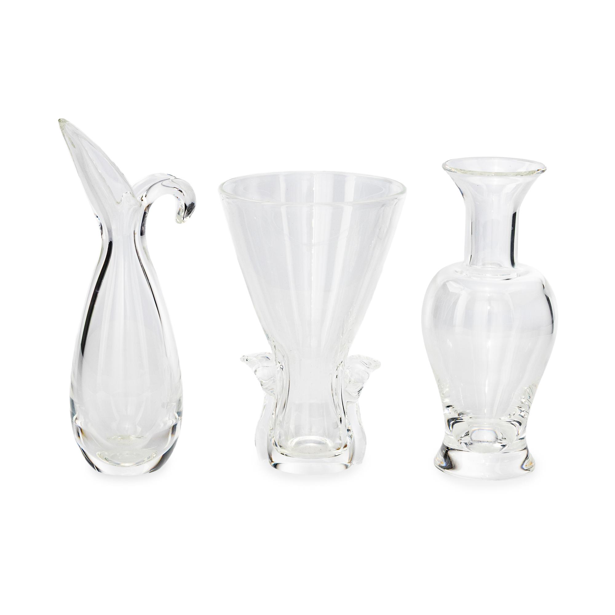 Three Steuben Glass Vases